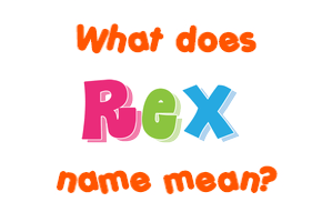 Meaning of Rex Name