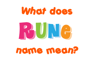 Meaning of Rune Name