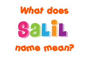 Meaning of Salil Name