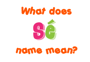 Meaning of Sé Name