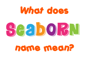 Meaning of Seaborn Name