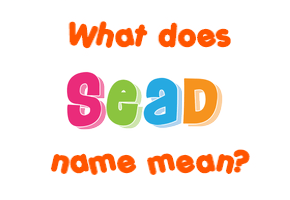 Meaning of Sead Name