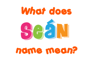 Meaning of Seán Name