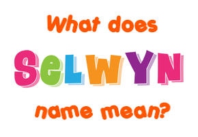 Meaning of Selwyn Name