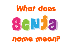 Meaning of Senja Name