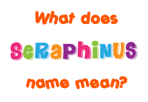 Meaning of Seraphinus Name