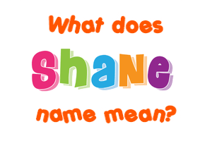 Meaning of Shane Name
