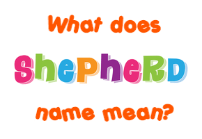 Meaning of Shepherd Name