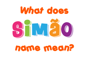 Meaning of Simão Name
