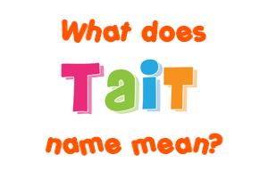 Meaning of Tait Name