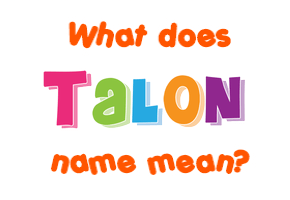 Meaning of Talon Name
