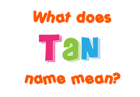 Meaning of Tan Name