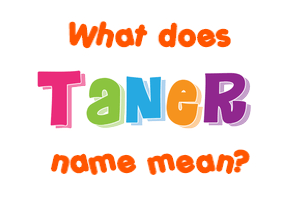 Meaning of Taner Name