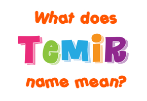 Meaning of Temir Name