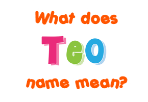 Meaning of Teo Name