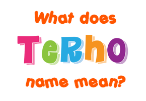 Meaning of Terho Name