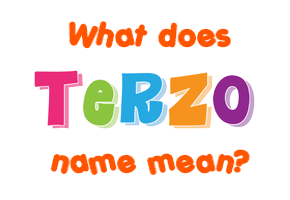 Meaning of Terzo Name