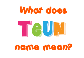 Meaning of Teun Name