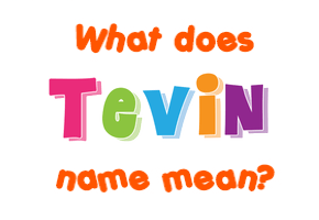 Meaning of Tevin Name