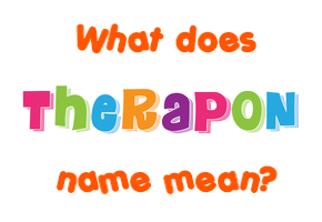 Meaning of Therapon Name