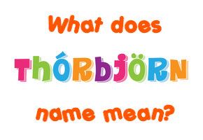 Meaning of Þórbjörn Name