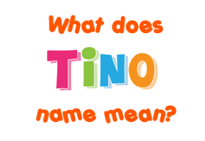 Meaning of Tino Name