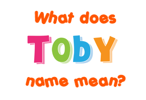 Meaning of Toby Name