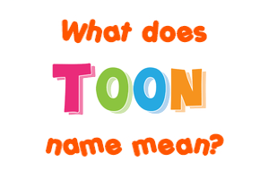 Meaning of Toon Name