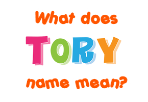 Meaning of Tory Name