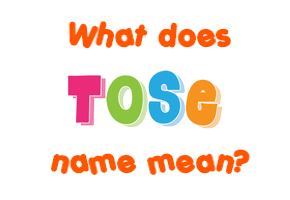 Meaning of Toše Name