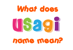 Meaning of Usagi Name