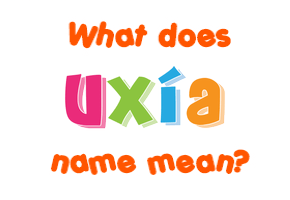 Meaning of Uxía Name
