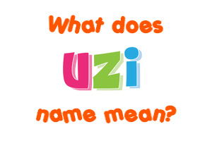 Meaning of Uzi Name