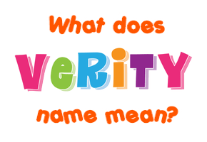 Meaning of Verity Name