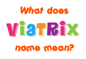 Meaning of Viatrix Name
