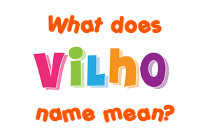 Meaning of Vilho Name