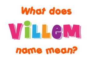 Meaning of Villem Name