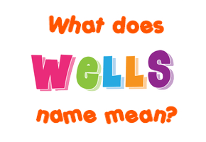 Meaning of Wells Name