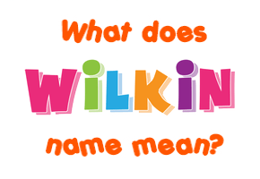 Meaning of Wilkin Name