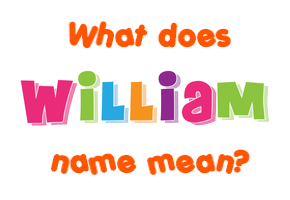 Meaning of William Name