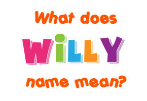 Meaning of Willy Name