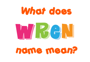 Meaning of Wren Name
