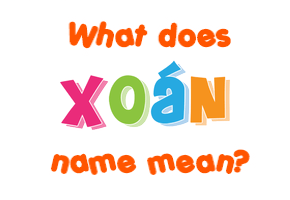 Meaning of Xoán Name