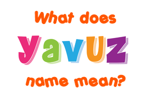 Meaning of Yavuz Name