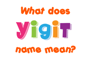 Meaning of Yigit Name