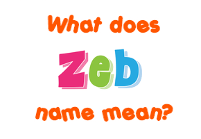 Meaning of Zeb Name